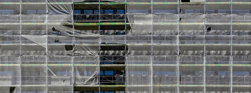 HRB with scaffolding